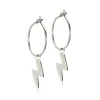 Blomdahl NT Ear Ring 14 mm, Pendant Flash 11 mm
