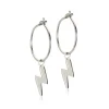 Blomdahl NT Ear Ring 14 mm, Pendant Flash 11 mm