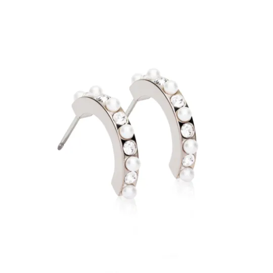Blomdahl NT Pendant Mixed Curved 15 mm Crystal/White