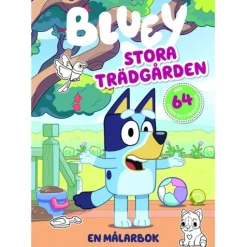 Bluey Stora trädgården Målarbok