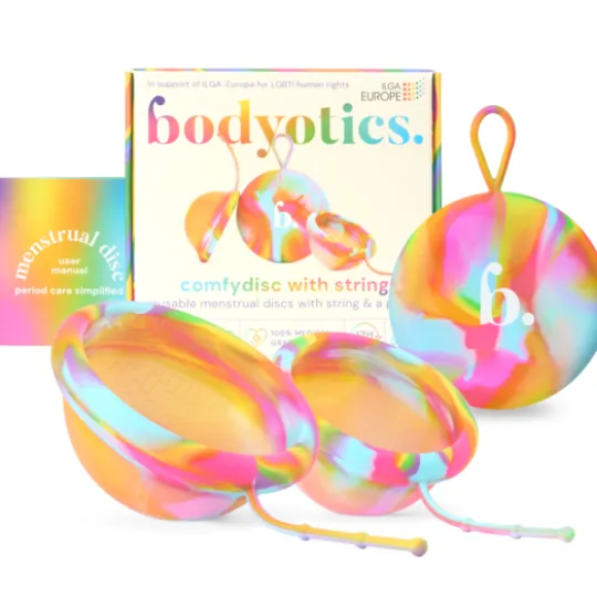 Bodyotics comfydisc Mensdiskar med snöre S & L Regnbåge