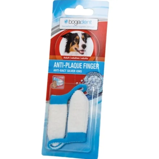 Bogadent Anti-Plaque Fingertandborste Adult Dog 2 st