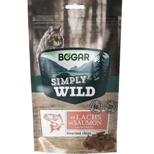 Bogar Simply Wild Meat Chips Salmon Katt 50 g