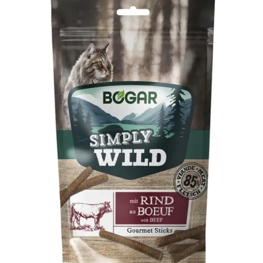 Bogar Simply Wild Sticks Beef Katt 50 g