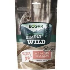 Bogar Simply Wild Sticks Salmon Katt 50 g