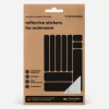 Bookman Urban Visibility Reflective Fabric Stickers Strips Silver