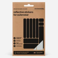 Bookman Urban Visibility Reflective Fabric Stickers Strips Silver