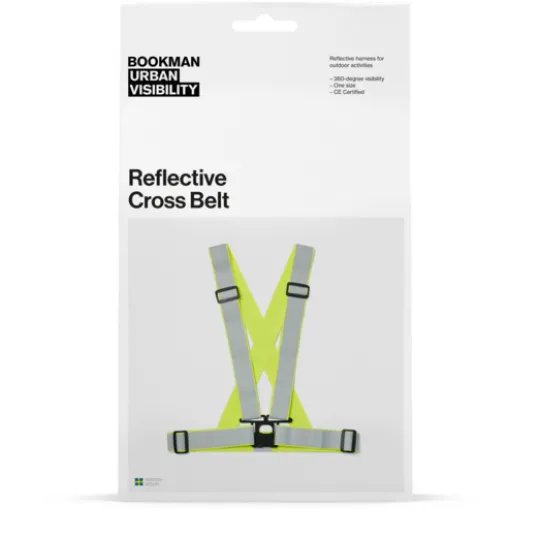 Bookman Urban Visibility Reflective Cross Belt Fluorescent Yellow