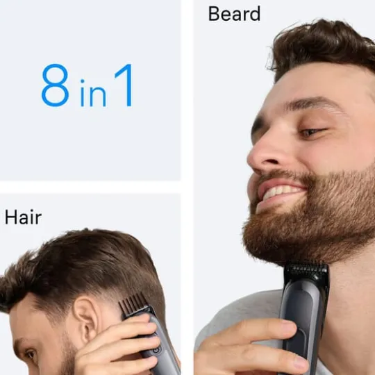 Braun All-in-One Series 3 8-in-1 Grooming Kit AIO3540 Grå