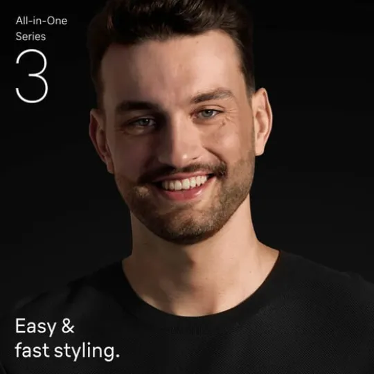 Braun All-in-One Series 3 8-in-1 Grooming Kit AIO3540 Grå