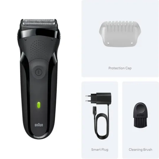 Braun Series 3 Elektrisk Rakapparat 300S Grå