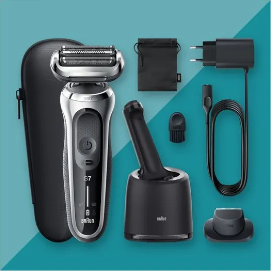 Braun Series 7 71-S7200cc Rakapparat med Precisionstrimmer Smartcare-Center Silver