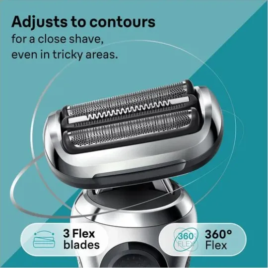 Braun Series 7 71-S7200cc Rakapparat med Precisionstrimmer Smartcare-Center Silver