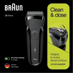 Braun Shaver Series 3 Black 300s