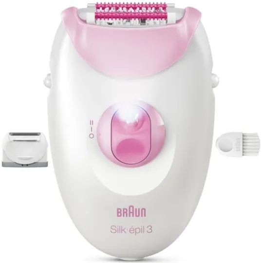 Braun Silk·épil 3 Epilator med sladd 3-031 Rosa