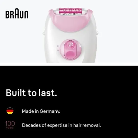 Braun Silk·épil 3 Epilator med sladd 3-031 Rosa