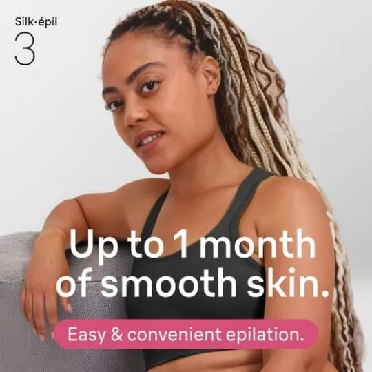 Braun Silk·épil 3 Epilator med sladd 3-000 Rosa