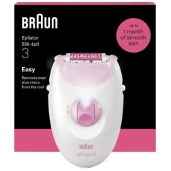 Braun Silk·épil 3 Epilator med sladd 3-000 Rosa