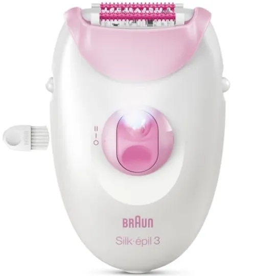 Braun Silk·épil 3 Epilator med sladd 3-000 Rosa