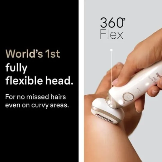 Braun Silk·épil 9 Flex Wet & Dry Epilator 9-011 3D Guld