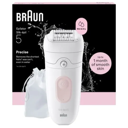 Braun Silk·épil 5 Wet & Dry Epilator 5-011 Flamingo Pink