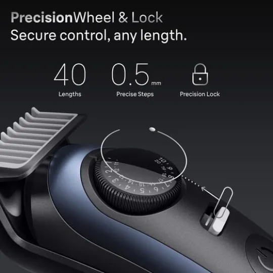 Braun Skäggtrimmer Series 7 +6 Barberverktyg BT7520 Blå