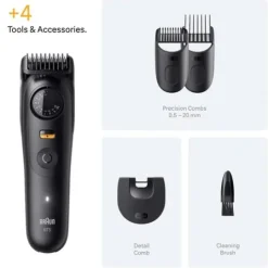 Braun Skäggtrimmer Series 5 +4 Stylingverktyg BT5520 Svart