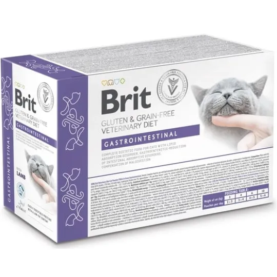 Brit Veterinary Diet Cat Gastrointestinal Grain Free Pouch 12 x 85 g