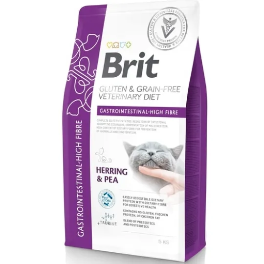 Brit Veterinary Diet Cat Gastrointestinal High Fibre Grain Free 5 kg