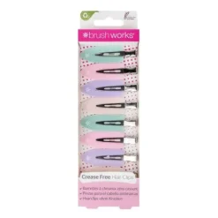 Brushworks Pastel No Crease Hair Clips 8 st