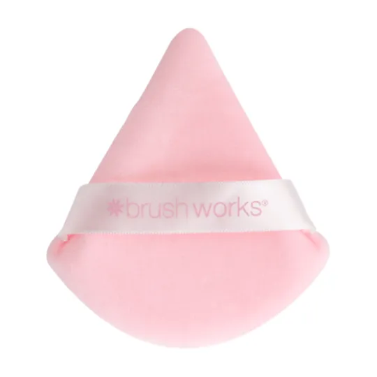 Brushworks Triangular Powder Puff Duo 2 st