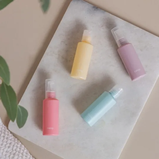 Cailap Reseförpackning Flaska Olika Färger 60 ml 4 st