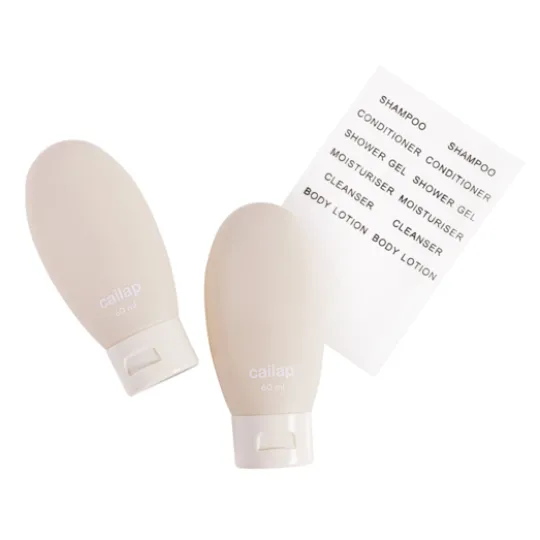 Cailap Reseförpackning Flaska Beige 60 ml 2 st