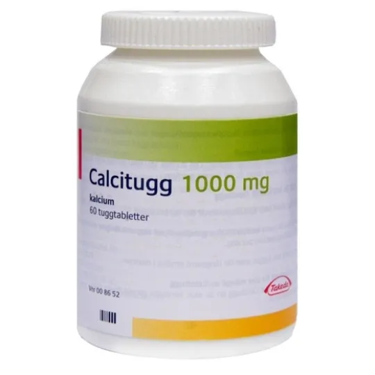 Calcitugg 1 g 60 tuggtabletter