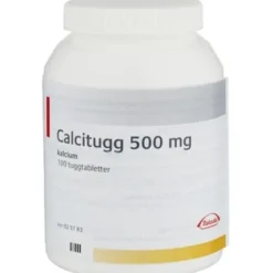 Calcitugg tuggtablett 500 mg 100 st