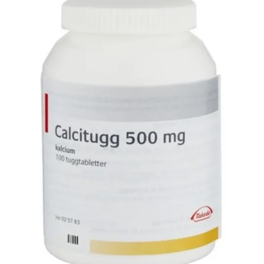 Calcitugg tuggtablett 500 mg 100 st