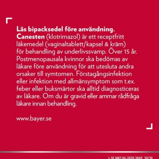 Canesten 500 g Vaginalkapsel mjuk + 20 g Vaginalkräm 1 %