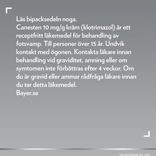 Canesten Kräm 1% 20 g