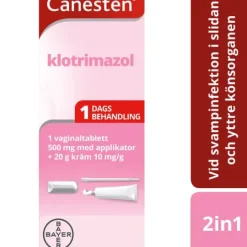 Canesten 1 Vaginaltablett 500 mg + 20 g kräm 1%