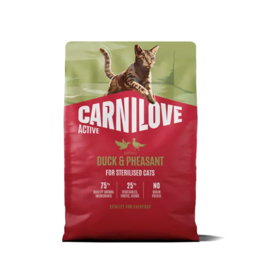 Carnilove Active Cat Duck & Pheasant for Sterilised Adult All Breeds 2 kg