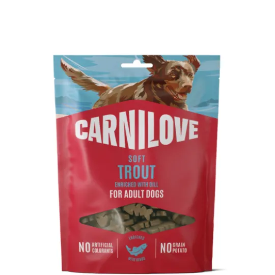 Carnilove Dog Soft Snack Trout enriched with Dill 200 g