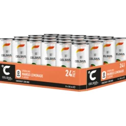 Celsius Mango Lemonade 355 ml 24-pack