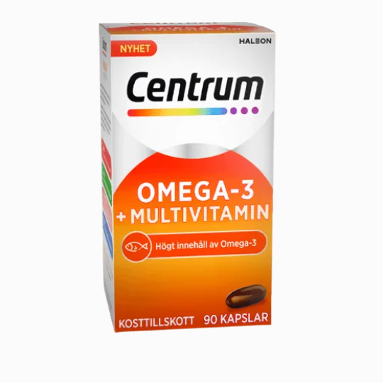 Centrum Omega 3 + Multivitamin 90 kapslar
