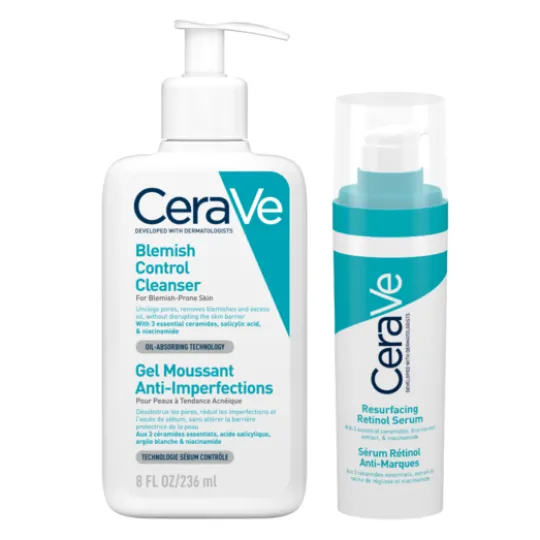 CeraVe Blemish Control Cleanser + Retinol Serum