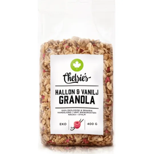 Chelsie's Hallon & Vanilj Granola 400 g