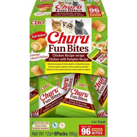 Churu Cat Fun Bites Chicken with Pumpkin 8 st