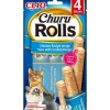 Churu Cat Rolls Chicken and Tuna Wrap With Scallop 4 st