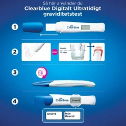 Clearblue Digitalt Ultratidigt Graviditetstest 10mIU/ml 2 st
