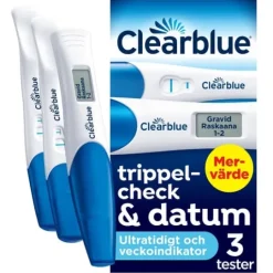 Clearblue Graviditetstest Trippelcheck & Datum