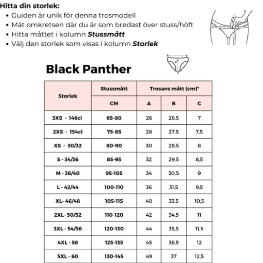 Comfydence Black Panther Menstrosa Ultra L